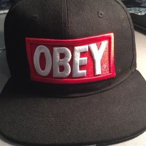 Obey flat bill hat
